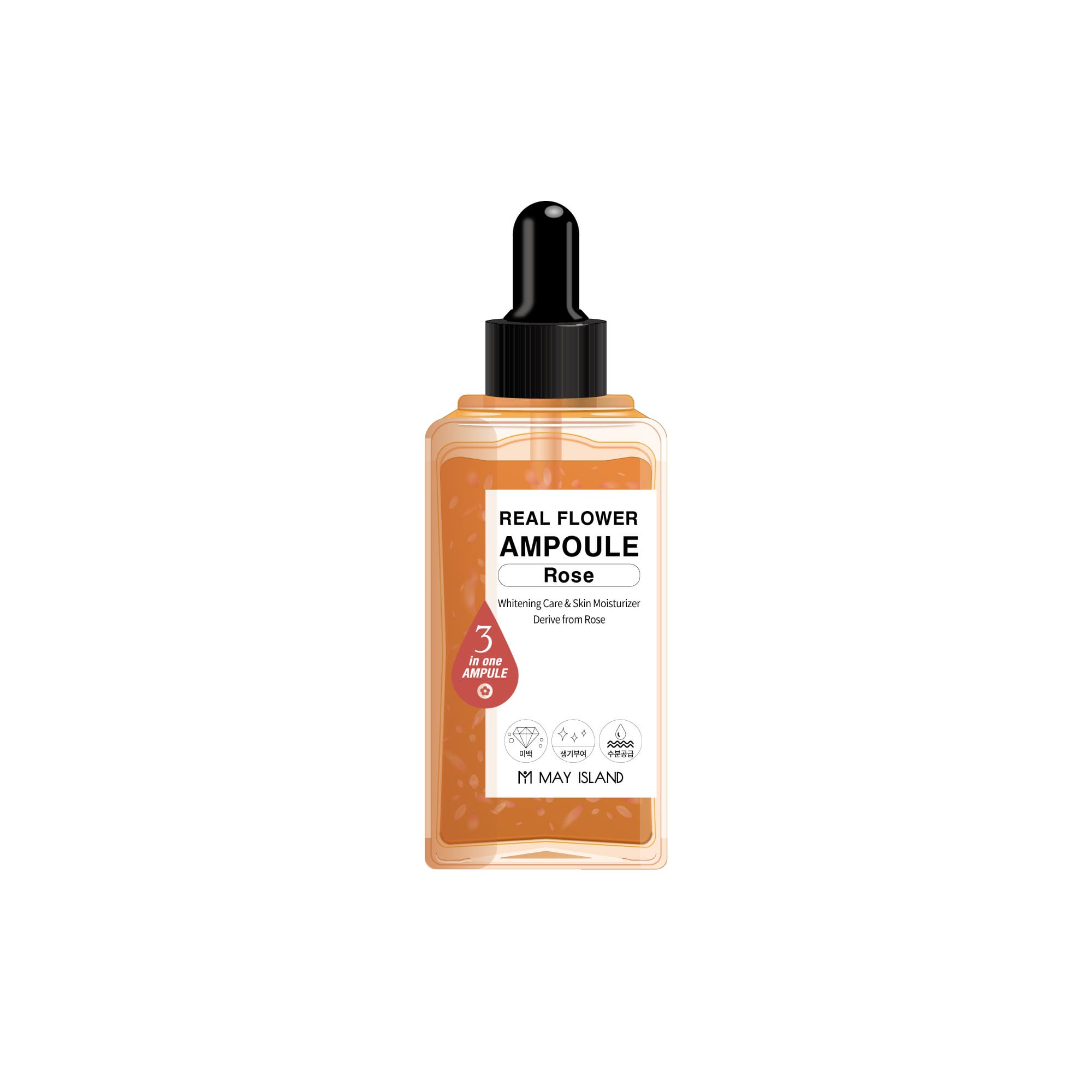 [MAY ISLAND] REAL FLOWER AMPOULE ROSE 100ml