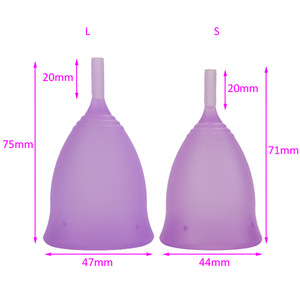 Medical Grade Silicone Menstrual Cups Reusable Lady Menstruation Cups