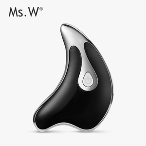 Mini Multi-purpose Ms.W Face Skin Care Gua Sha Tool Heat High Frequency Vibration Mini Galvanic Electric Facial Massage Machine