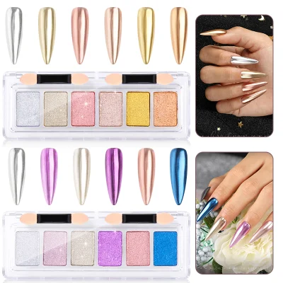 Nail Art Gel with Free Samples Acrylic Nails Supplies Decoration Glitter Pigment Chrome Magic Nail Mirror Powder