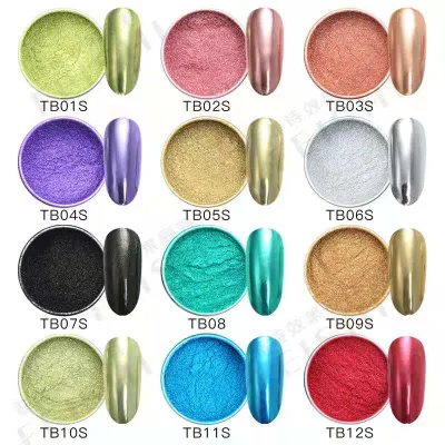 Nail Supply Shinny Glitter Powder Nail Salon Chrome Powder