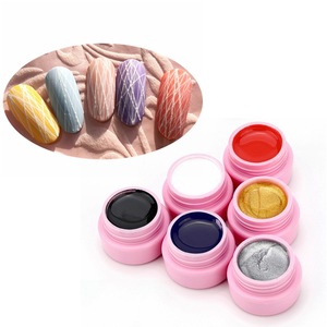 New Gel polish Nail Art Line Silk Point Creative Pulling Wire Painting Gel Varnish 12 colors