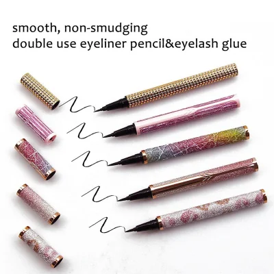 New Trendy Magic Eyeliner Pencil Tube Adhesive Eye Liner Liquid Eyeliner