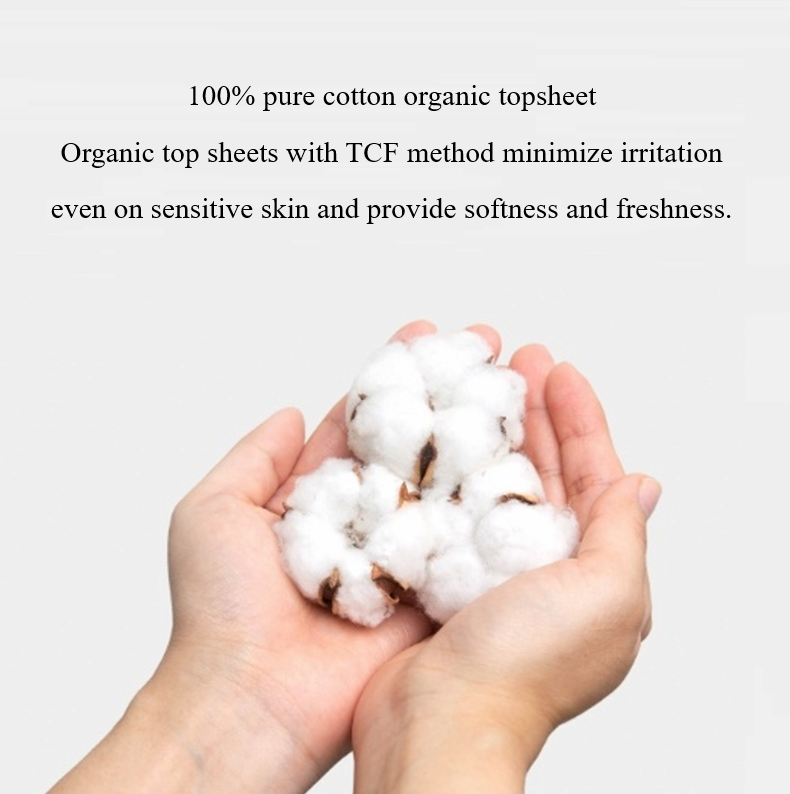 ONSEMILO 100% Organic Cotton Top Sheet Sanitary Napkin Medium