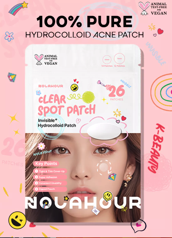 Pimple Clear Spot Patch 26 Patches(Treatment, Protects &amp; Covers Acne Scars, Transparent)