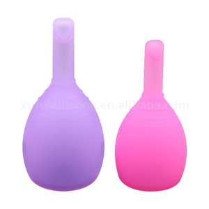 Popular feminine hygiene products medical silicone menstrual cup with how to use manual