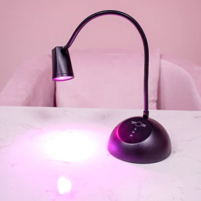 Portable Desktop Lotus Desk Lamp UV Lamp Focused Beam USB Rechargeable Nail Lamp Cordless Mini battery 18W Cordless UV LED Nail Lamp for Curing