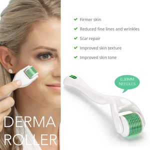 Private Label Best Skin Rolling System Gold Plated Get Derma Roller