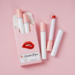 Private Label Creative Cigarette Lipstick Set 4 Colors Long Lasting Lipmatte Lip Stick Tube Red Lipstick