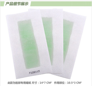 Professional Natural Easy Apply Skin Smooth Non Woven Cold Hair Removal Wax Strips