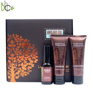 Promotion Present Gift Set Sulfate Free Argan Oil Shampoo Conditioner Hair Masque mask Set Deep Cleansing Hair Care