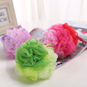 Promotional Cheap Colorful Sponge Balls/Soft Mesh Bath Sponge /Powder Puffs Wholesale