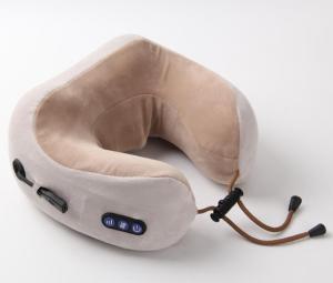 Rechargeable hot sell electric shiatsu Neck U-shaped travel massage pillow