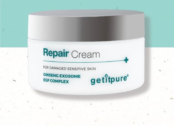 Skin repair cream, Exosome skin repair cream, Ginseng exosome repair cream, getitpure repair cream 
