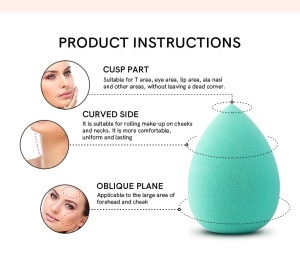 Soft Latex-Free Waterdrop Makeup Beauty Sponge Washable Blender OEM Acceptable