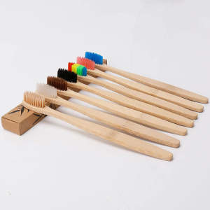 Soft new natural premium bamboo charcoal toothbrush with logo