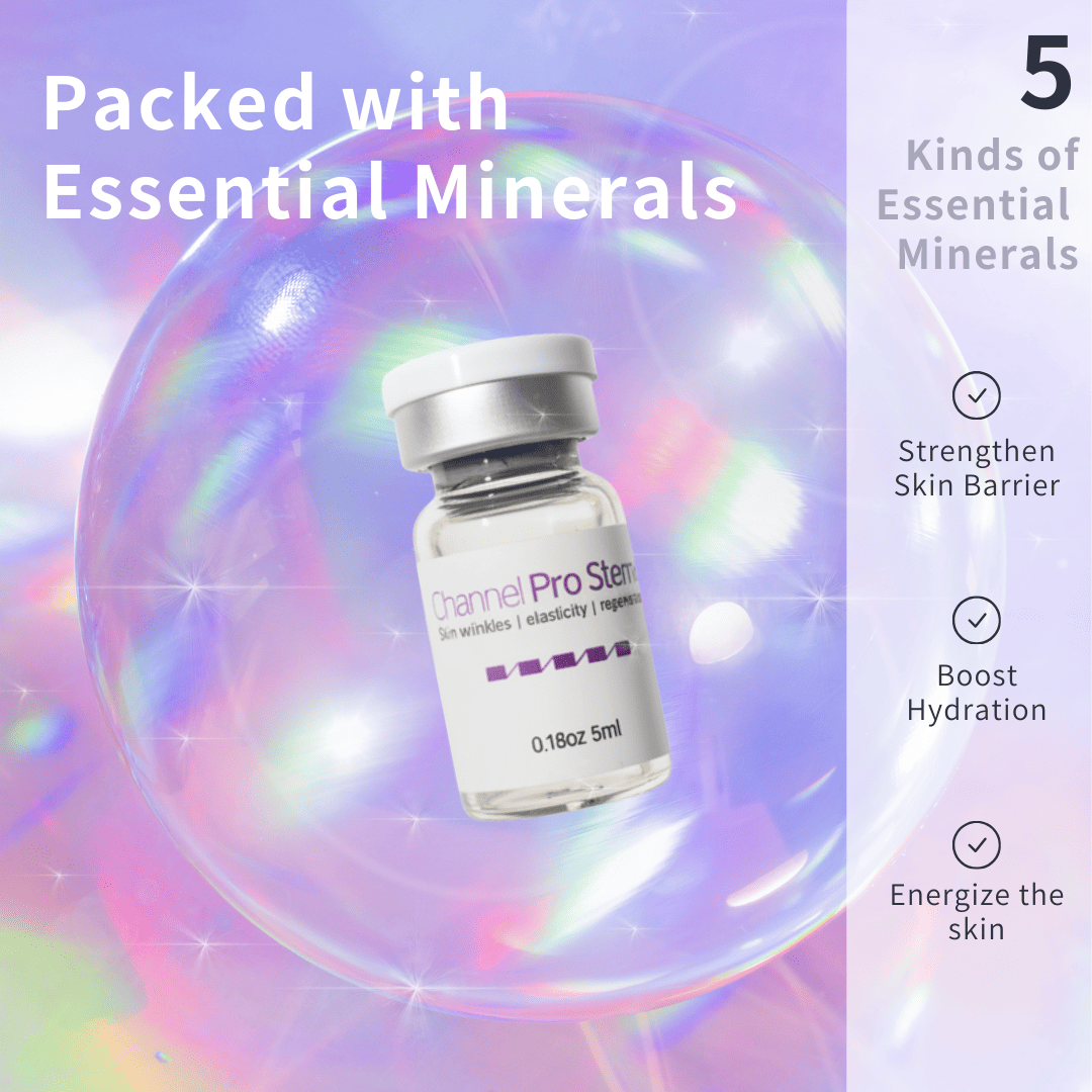 Triple-Exosome serum, ampoule for microneedling/channeling. Channel Pro Stem Plus Exosome, stem cell