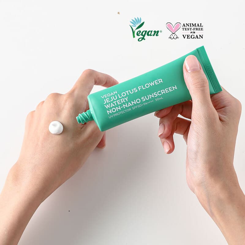 VEGAN JEJU LOTUS FLOWER WATERY NON-NANO SUNSCREEN