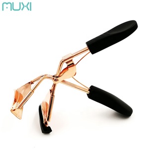 Wholesale Rose Gold Stainless Steel Eyelash Curler and Lash Applicator Tweezer Set