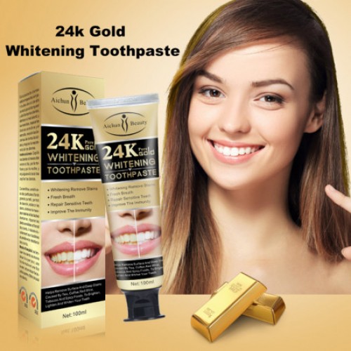 24K Gold Whitening Toothpaste