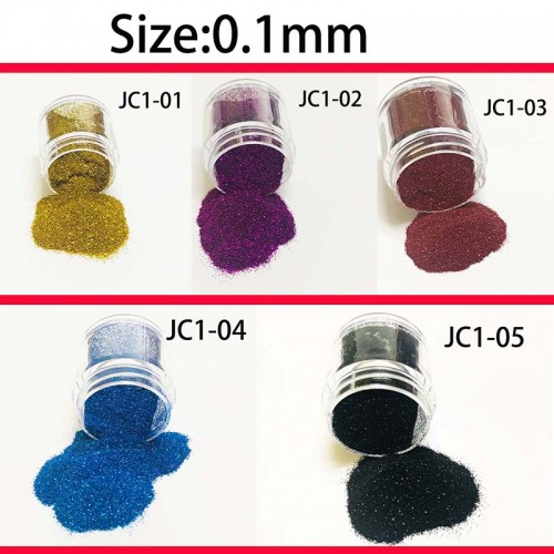 Nails Glitter Designs Art at Home Beauty Cuticle DIY Colors Mix Salon Nail Glitter Powder With Bottle