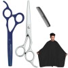 Best Professional Shears - Scissor-Thinner-Razors-Cape & Combo Set (S2-Combo) I Sliver & Blue I By FARHAN PRODUCTS & Co