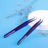 2 Pcs Volume Tweezers Eyelash Extensions Neat Volume Lash Tweezers L & C Shape High Eyelash Tweezer For 0.03~0.25mm Lashes