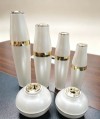 Acrylic Cosmetic Packaging Set, Cylindrical Cream Jar & Lotion Bottle for Skincare, Custom Color, Logo Hot Stamping & Printing