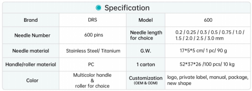 Derma Roller In Stock Microneedle Derma Roller DRS600 derma roller skin