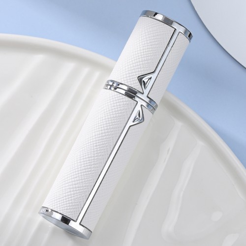 Easy Carry 5ML High-end Genuine Leather Bottom Filling Spray Perfume Bottle Self-pump Portable Dispenser