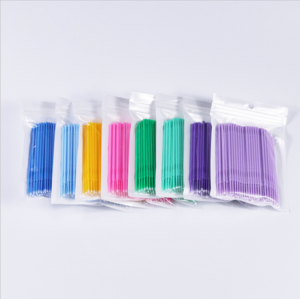 100 pcs bag colorful disposable plastic handle medical dental applicator cotton bud cotton swab