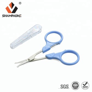 3.25 Inch Mini Stainless Steel Safe Eyebrow Scissor with Cover