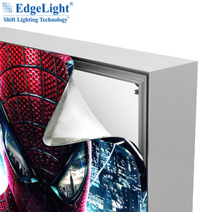 Aluminum lighting display Slim Tension textile LED optical lens fabric light box sign frame for advertising