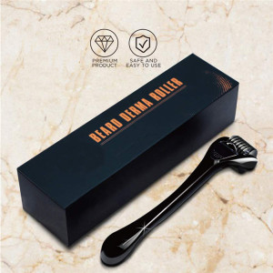 Amazon Hot Custom Logo Microneedle Massage Beard Growth Care Derma Roller