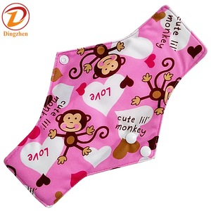 Bamboo Dry and Soft Surface Absorption Reusable Menstrual Women Sanitary Pad