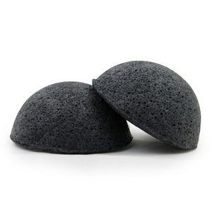 Bebevisa 100% Pure half-ball dry or wet konjac sponge wholesale