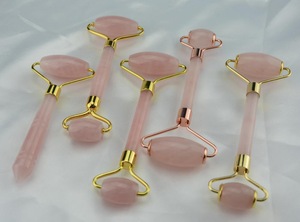 Best Sellers Massage Roller Rose Quartz Jade Roller and  Guasha Stone Beauty Product For Women