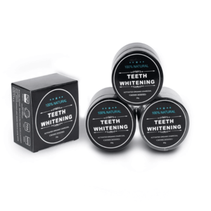 Black teeth whitening carbon coconut teeth whitening charcoal tooth powder