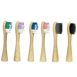 Childrens Small Toothbrush heads Healthy and Environmentally Friendly Colored Soft Bristle Oral Care Bamboo Toothbrush heads