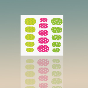 custom colorful vinyl foil nail sticker nail art design