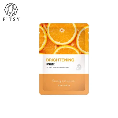 Custom Private Label Korean Whitening Moisturizing Sheet Fruit Beauty Face Mask Korean Mascarillasl Skin Care Facial Mask