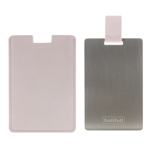 Direct Sale Stainless Steel Small Square Handbag Custom Compact Pocket Tiny Wallet Mirror