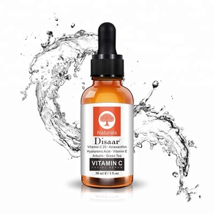 Disaar LOW MOQ Green Tea Moisturizing Whitening Face Vitamin C Facial Serum With Hyaluronic Acid as skin care serum for face