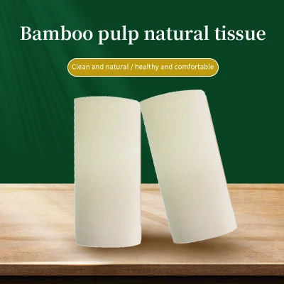 Easily Soluble Soft Bamboo Toilet Paper Wrapping Printed No Bleach