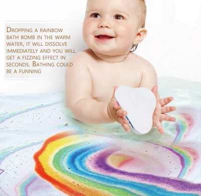 Essential Oil Rich Bubble Adult Children Cloudy Bathing Shower Salt Bath Bomb Gift Set