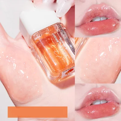 Fruit Flavor Liquid Lip Glaze Waterproof Lasting Transparent Makeup Lip Glaze