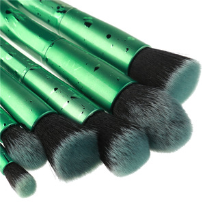 Hot Sale Complely Cosmetic Makeup Tools Green Makeup Brush Set