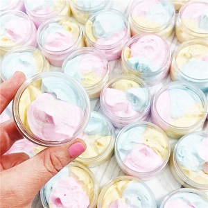 Hot Selling OEM Private Label Scent Sweet Shower Gel Bath Cream Moisturizing Bubble Natural Vegan Colorful Whipped Bath Soap