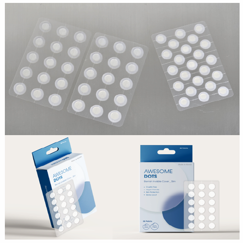 Hydrocolloid Blemish Patch in paper box package under private lable service