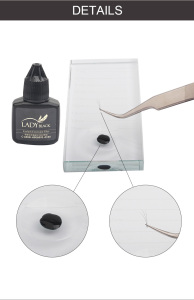 Lady Black Private Label 5ML Fast Drying Strong Lash Glue Long Lasting Low Fume Korea Eyelash Extension Glue